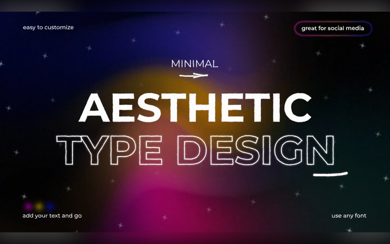 Trendy Dynamic Gradient Typography - Features Image 1