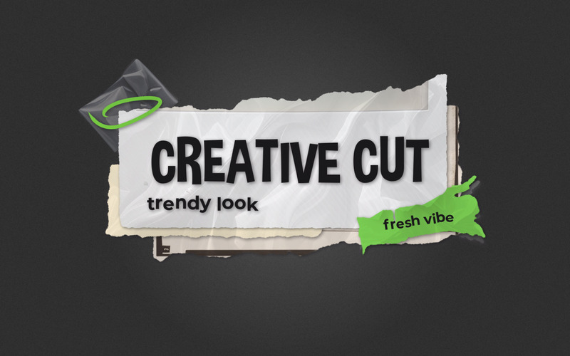 Modern Ripped Paper Titles - Minimal Collage Style - Features Image 2