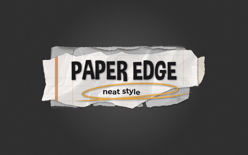 Modern Ripped Paper Titles - Minimal Collage Style - Features Image 5