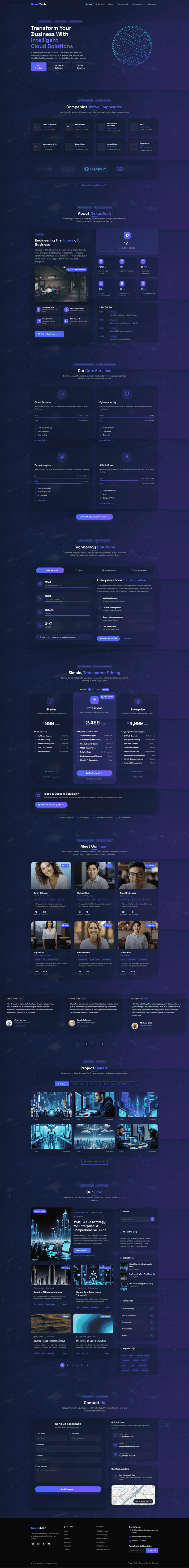 NexusTech – Premium IT Solutions & SaaS Landing Page Template - Features Image 1
