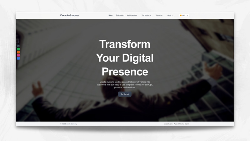 Happy NextJS - AI-Ready Next.js 15 Landing Page Starter with Tailwind CSS - Features Image 1