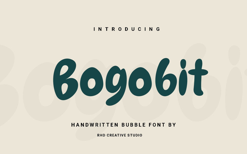 Bogobiit - Carattere a bolle scritto a mano - Caratteristiche Immagine 1