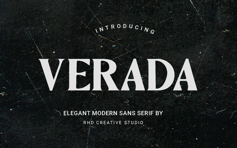 VERADAA: elegante carattere moderno Sans Serif - Caratteristiche Immagine 1
