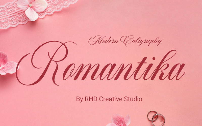 Romantica Caligraphy Modern Font - Features Image 1
