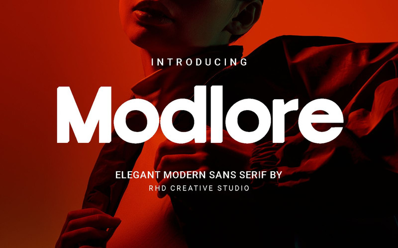 Modloree – Elegancka, nowoczesna czcionka bezszeryfowa - Obraz funkcji 1