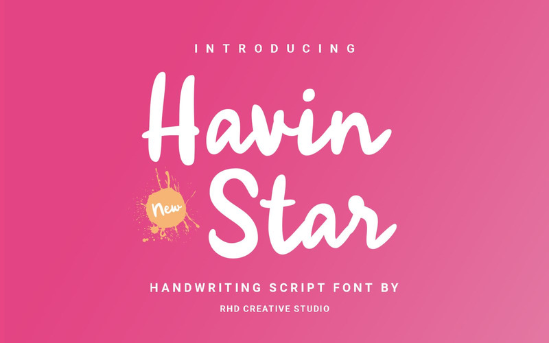 Havin Starr - Carattere di scrittura a mano - Caratteristiche Immagine 1