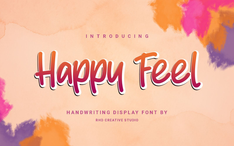 Happy Feell - Carattere di visualizzazione della scrittura a mano - Caratteristiche Immagine 1