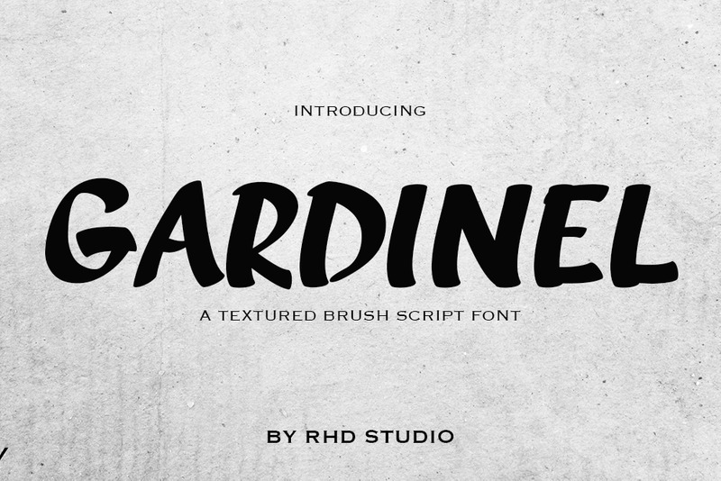 Текстурированный шрифт GARDINAL Brush Script - Features Image 1