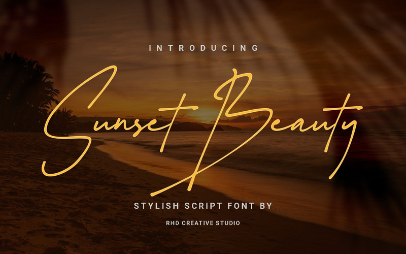 Sunset Beauty - Stijlvol scriptlettertype - Features Image 1