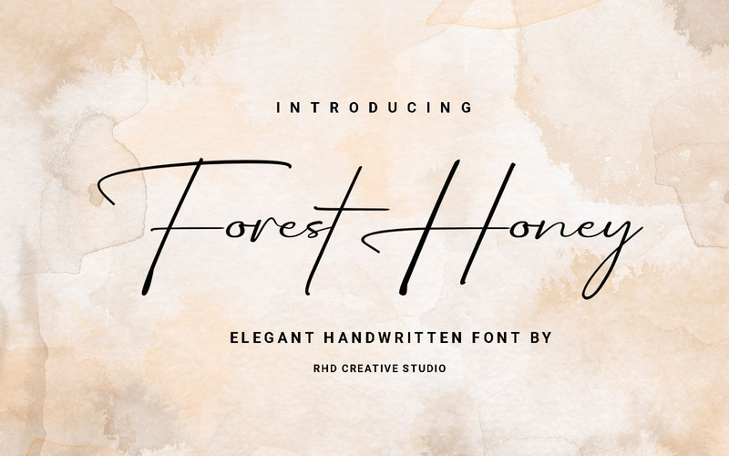Forest Honey — элегантный рукописный шрифт - Features Image 1