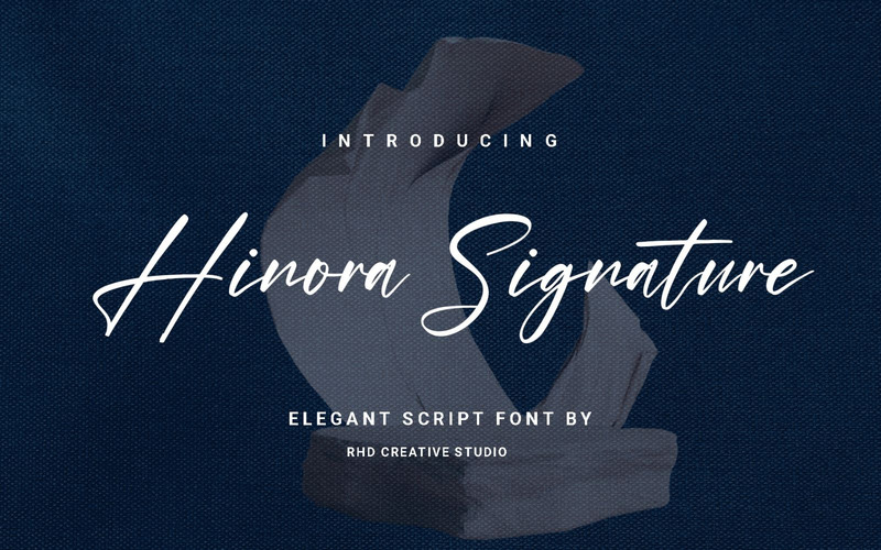 Hinora Signature - Elegant scriptlettertype - Features Image 1
