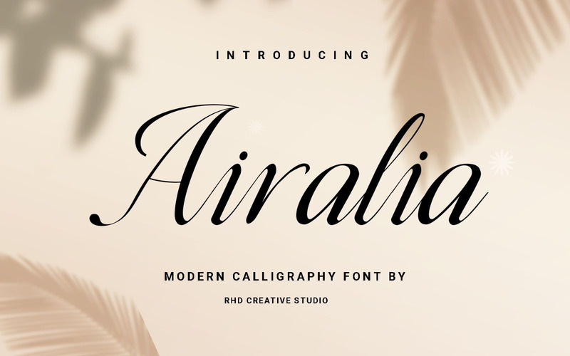 Airalia - Modern kalligrafielettertype - Features Image 1