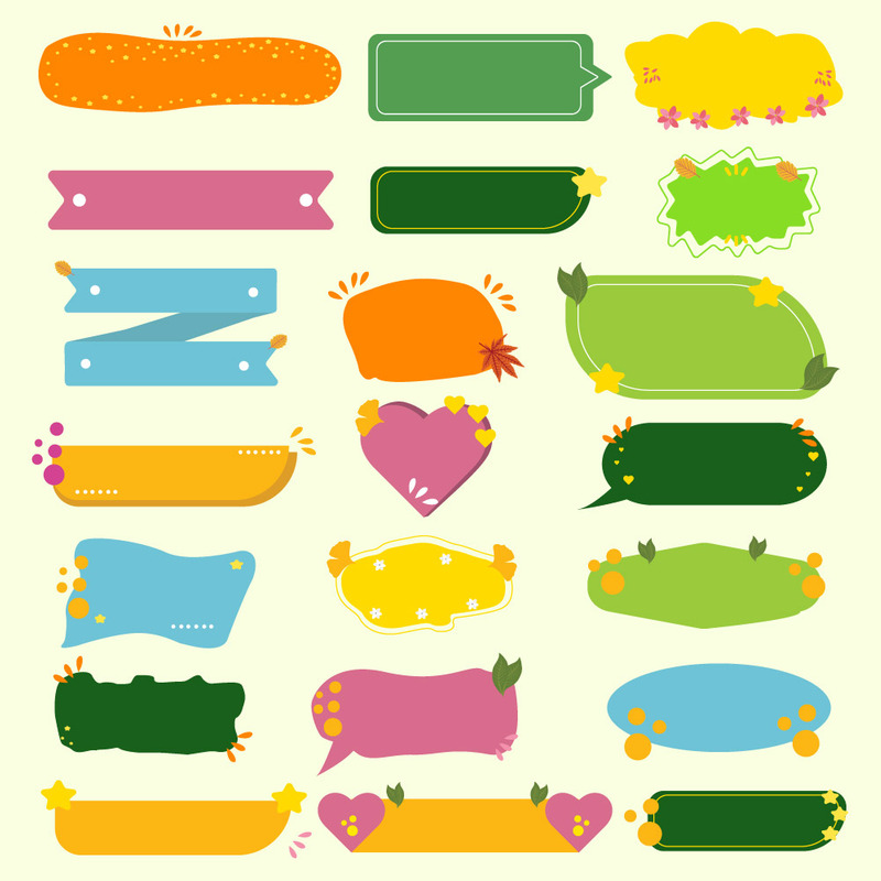 Planner sticker label vector template - Features Image 1
