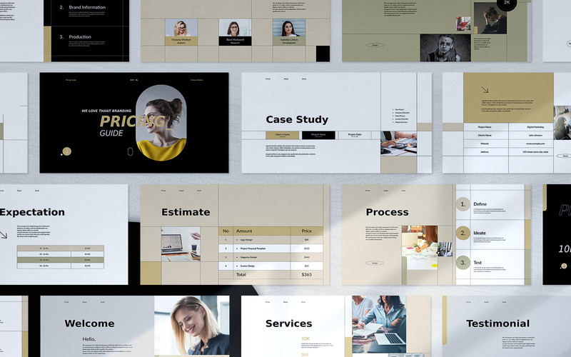 Pricing Guide Design Template - Features Image 1