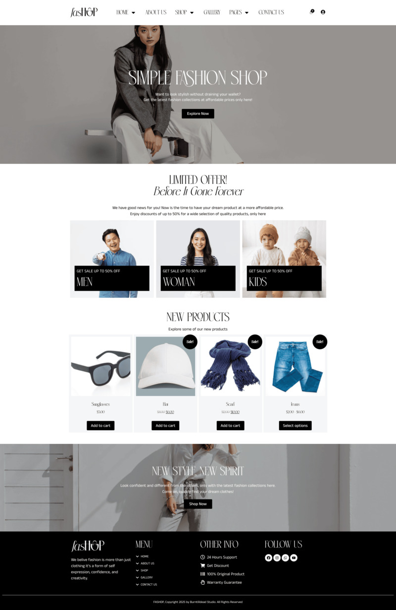 Fashop - Fashion Marketplace Template Kit - Features Image 2