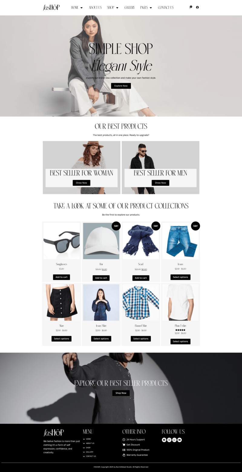 Fashop - Fashion Marketplace Template Kit - Features Image 3