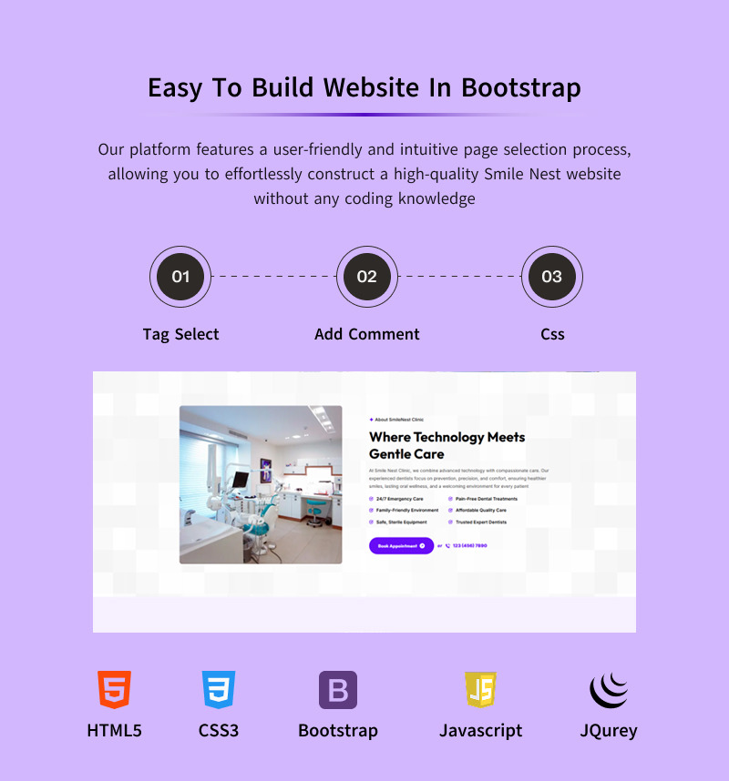 Smile Nest – Modern Dental Clinic and Medical Landing Page Template with Bootstrap 5 - Features Image 2