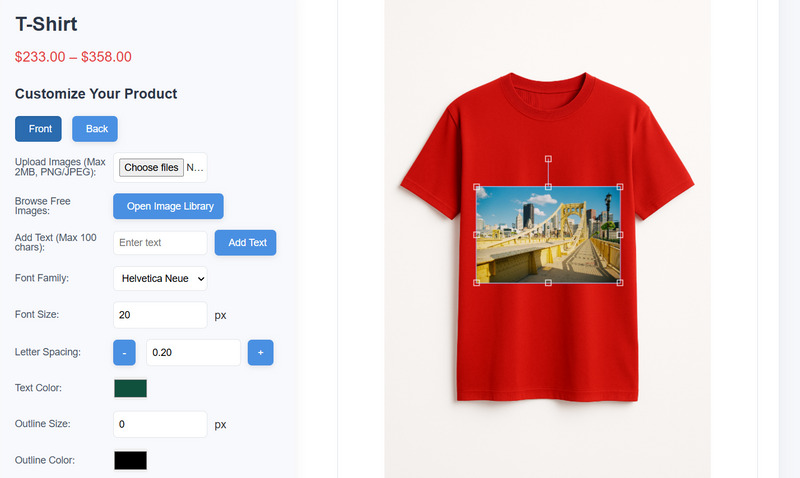 WooCommerce Product Customizer - Features Image 3