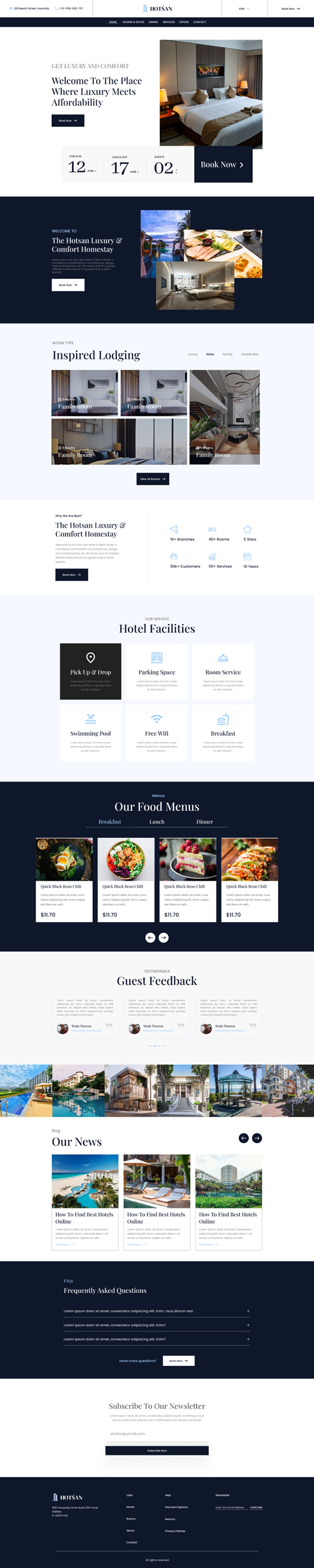 Hotsan – Hotellbokningsgränssnittskit - Features Image 2