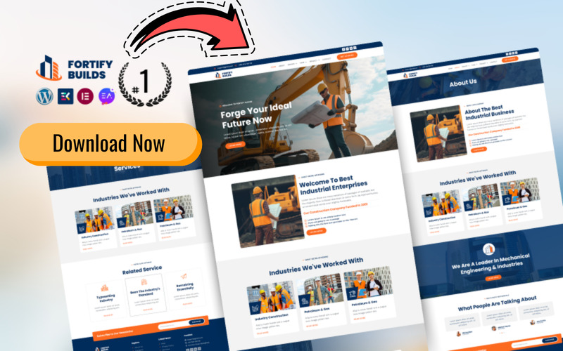 Bricknest – Construction and Renovation Elementor Template Kit - Features Image 1
