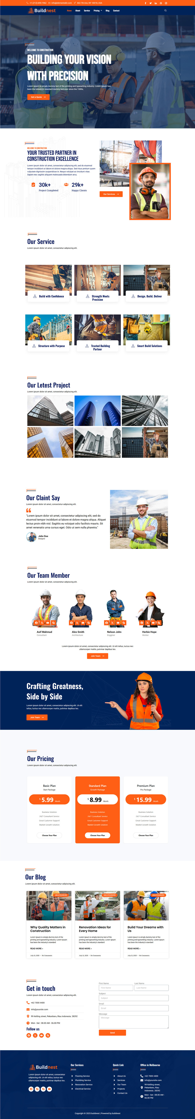 Buildnest - Construction and Architecture WordPress Theme - Features Image 1