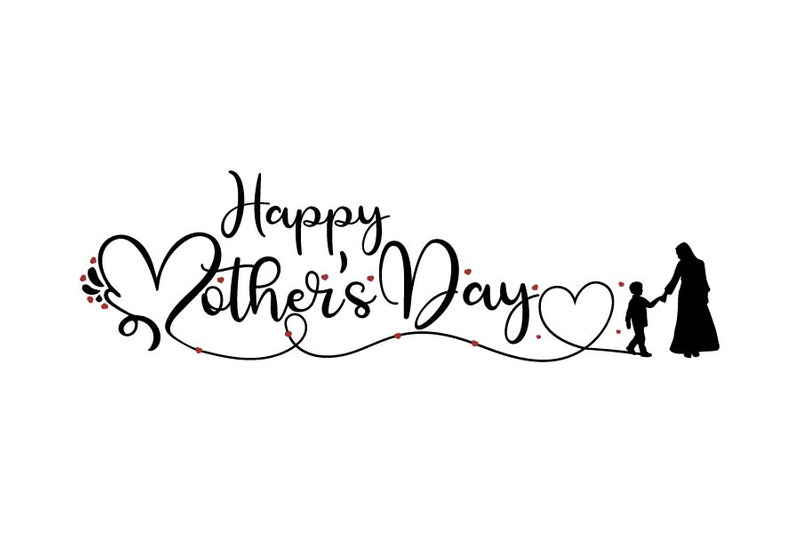 Happy Mother's Day, handwriting design. Typography for Mother's Day. Vector illustration. - Features Image 1
