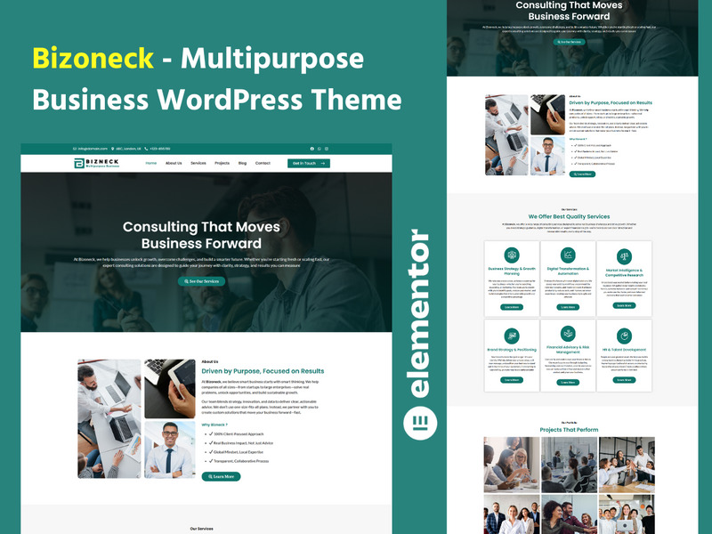 Bizoneck - Multifunctioneel WordPress-thema voor bedrijven - Features Image 1
