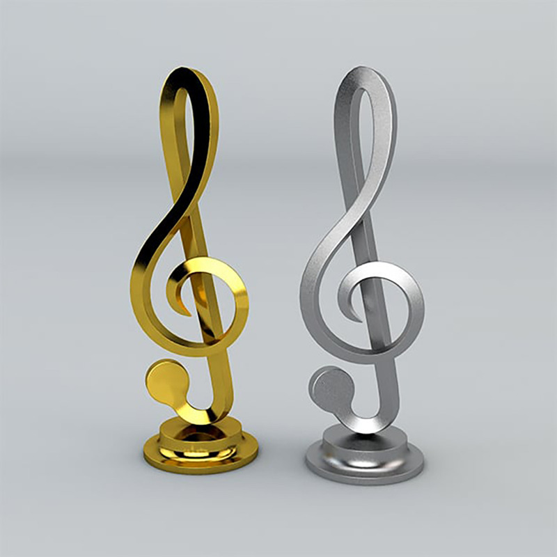 Modello 3D di chiave di nota musicale - Caratteristiche Immagine 1