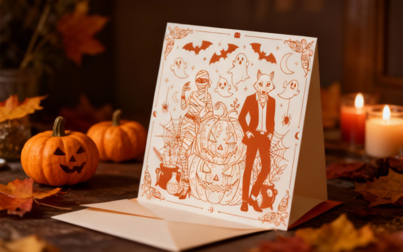 Mamma och varulv Halloween-vektor - Features Image 1