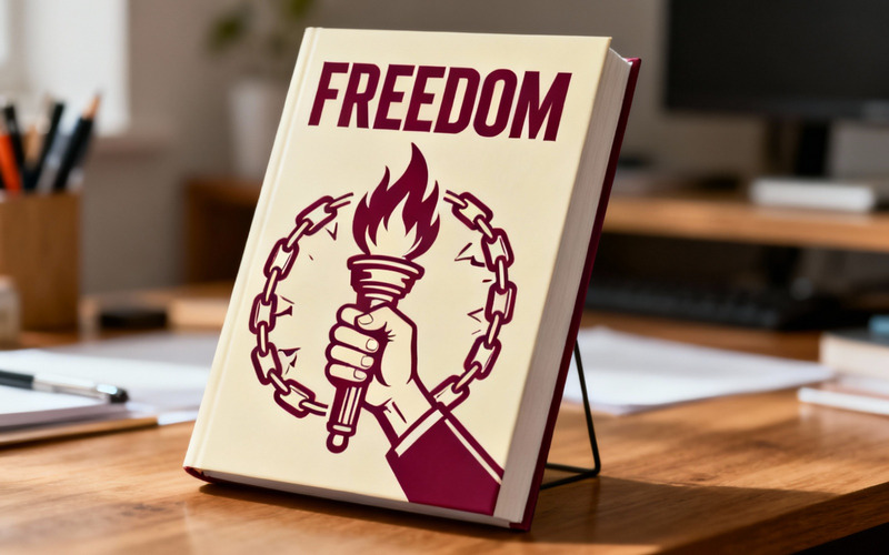 Ilustração vetorial do quebra-corrente da tocha da liberdade para design de camisetas e branding de streetwear - Features Image 1