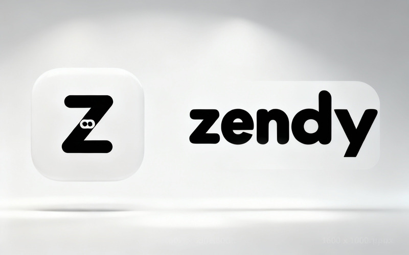 Zendy Icon Design - Modern Black and White Brand Identity - Features Image 3