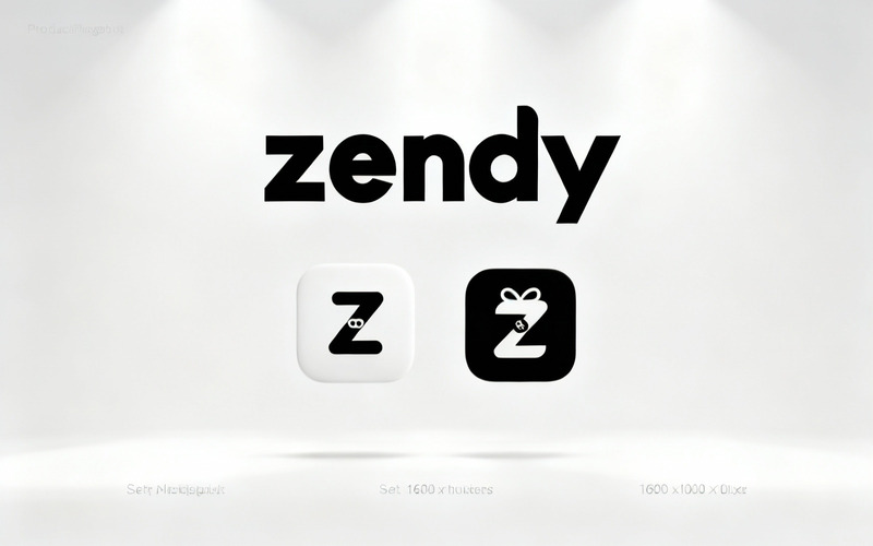 Zendy Icon Design - Modern Black and White Brand Identity - Features Image 2