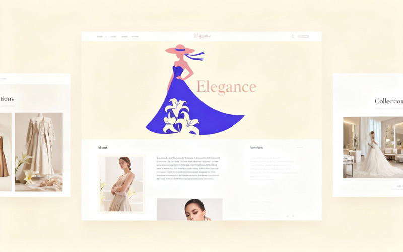 Creative Abstract Fashion Brand Logo Design for Boutique and Clothing Store - Features Image 1