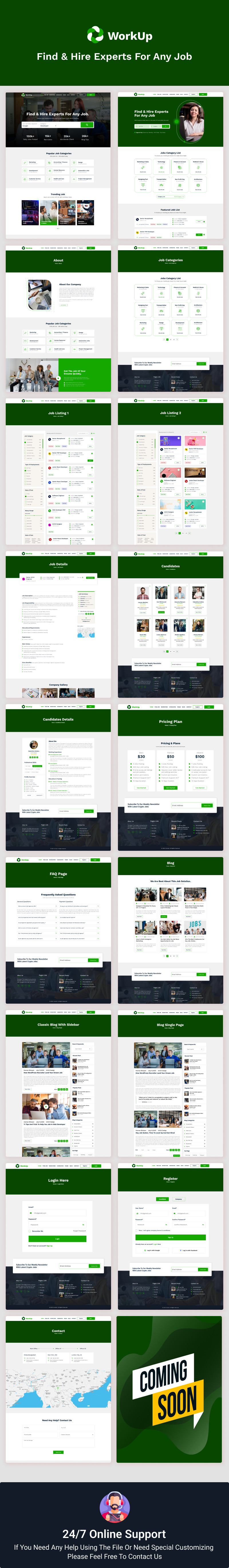 Workup – Creatieve vacature Figma-sjabloon - Features Image 1