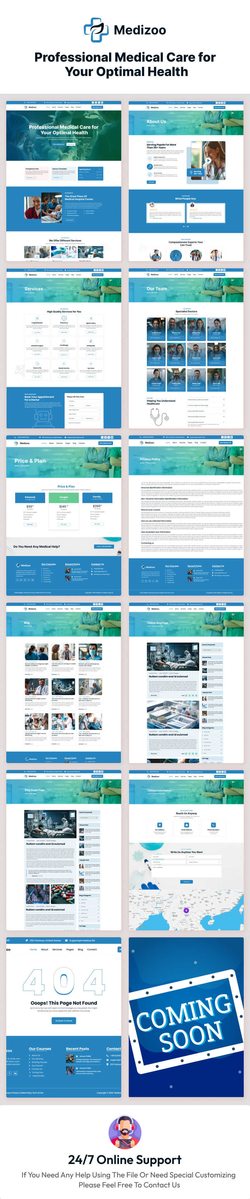 Medizoo – шаблон сайта Figma для медицины и здравоохранения - Features Image 1