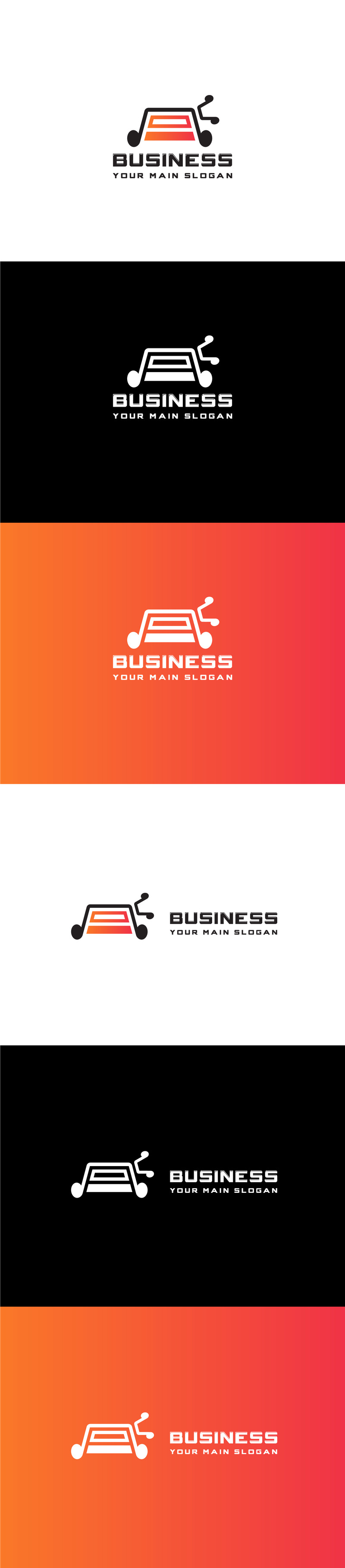 Logo combinant une icône musicale et une forme de voiture - Caractéristiques de l’image 1