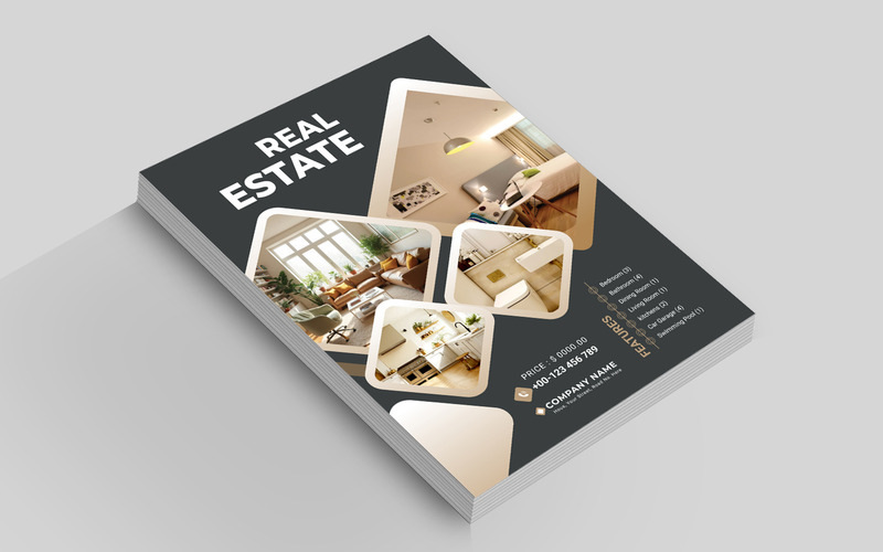 Real estate flyer design for house business - Features Image 3