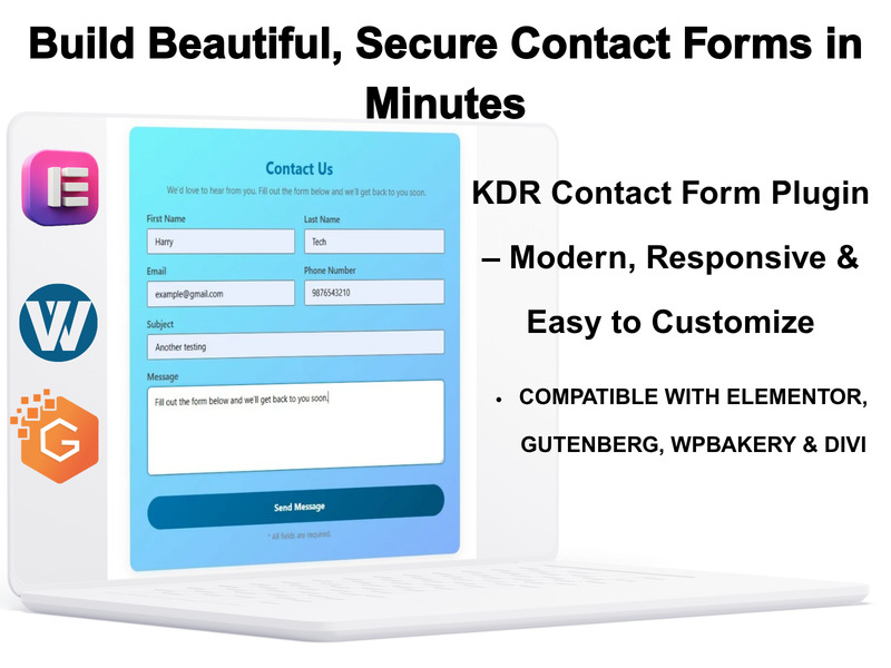 Kontaktní formulář KDR – jednoduchý a bezpečný plugin pro kontaktní formuláře WordPressu - Features Image 1