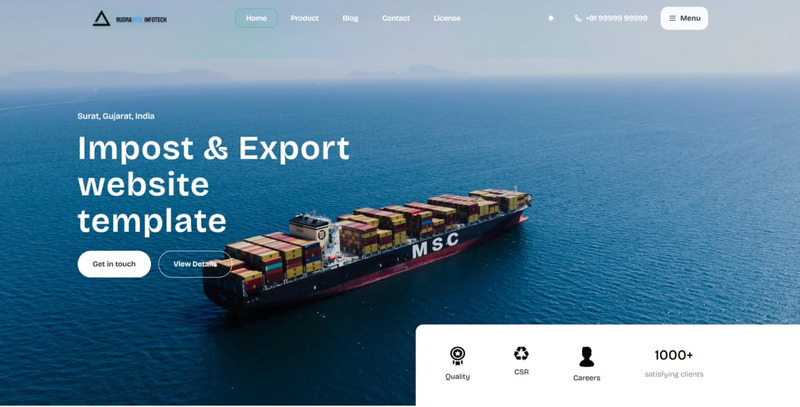 GlobalTrade – Next.js Import & Export Business Website Template With Nodejs backend - Features Image 1