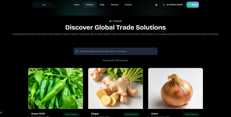 GlobalTrade – Next.js Import & Export Business Website Template With Nodejs backend - Features Image 3