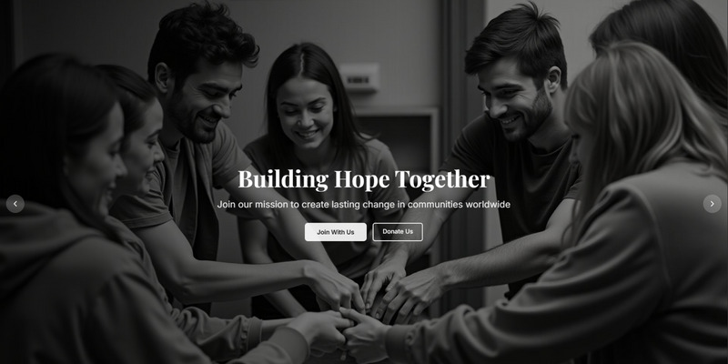 HopeWing – Charity and NGO React Tailwind UI Template - Features Image 1