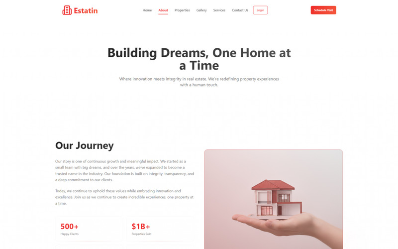 Estatin - Modello React per la gestione immobiliare - Caratteristiche Immagine 2