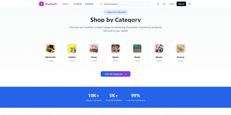 ShopSwift – Tema frontend moderno per eCommerce React - Caratteristiche Immagine 2