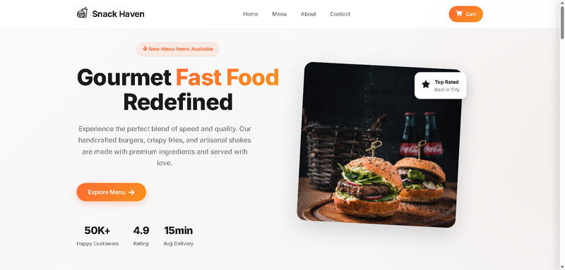Snack Haven — Next.js Food E-commerce Template - Features Image 1