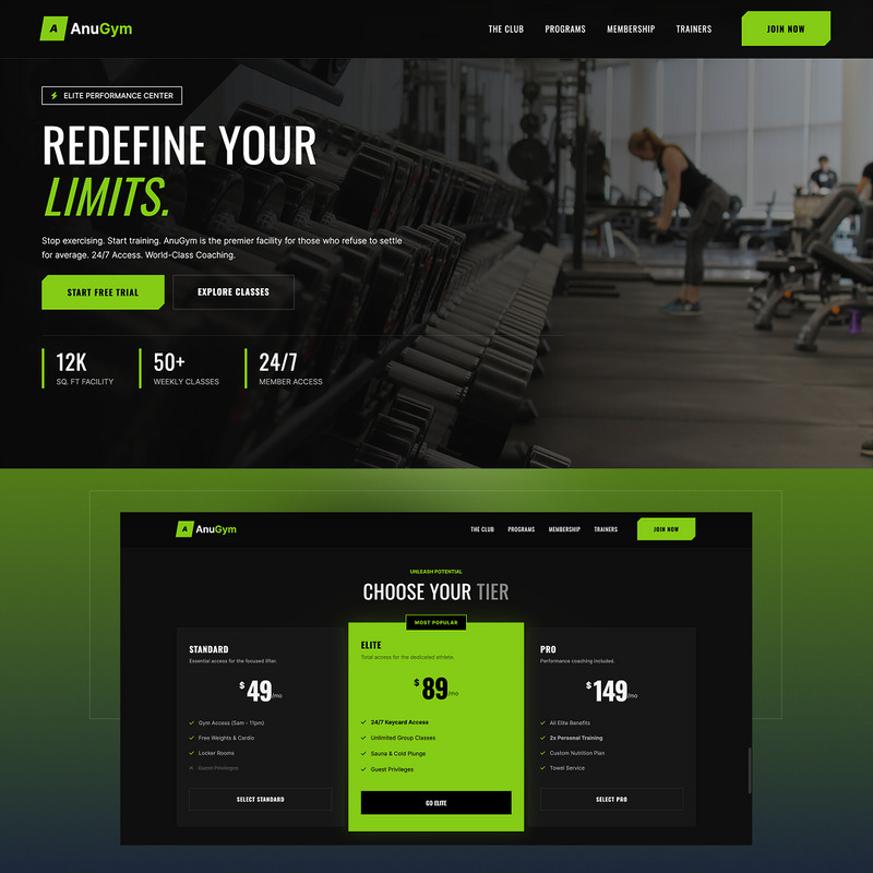 Elite Gym and Fitness HTML Website Template - AnuGym - Features Image 1
