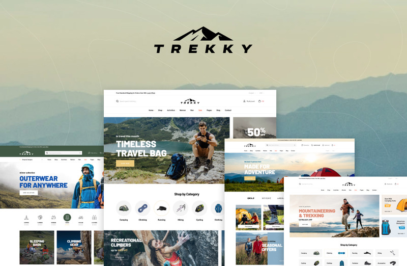 Leo Trekky - Prestashop-Design für Outdoor-Shops - Eigenschaften Bild 1