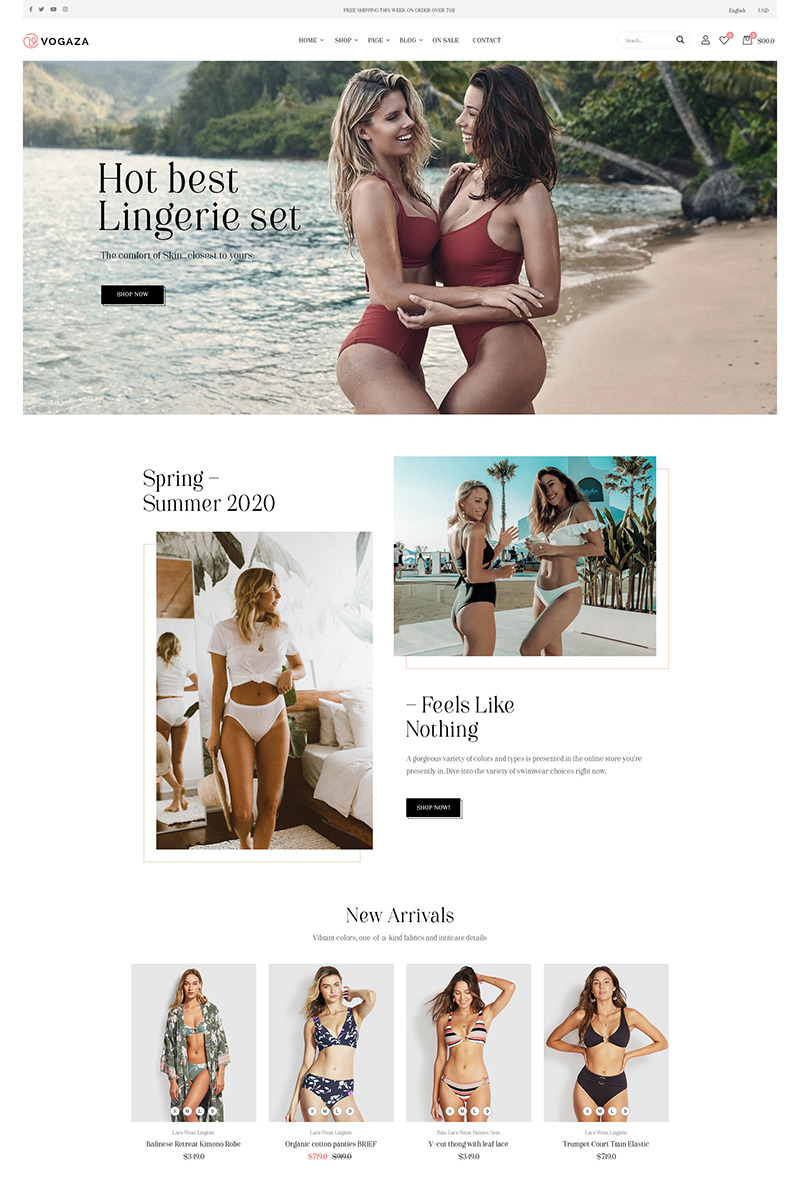 TMVogaza - Swimwear & Lingerie Fashion Prestashop Theme - Features Image 1