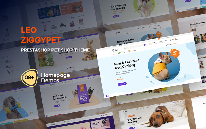 Leo Ziggypet - Prestashop Pet Shop Theme - Features Image 1