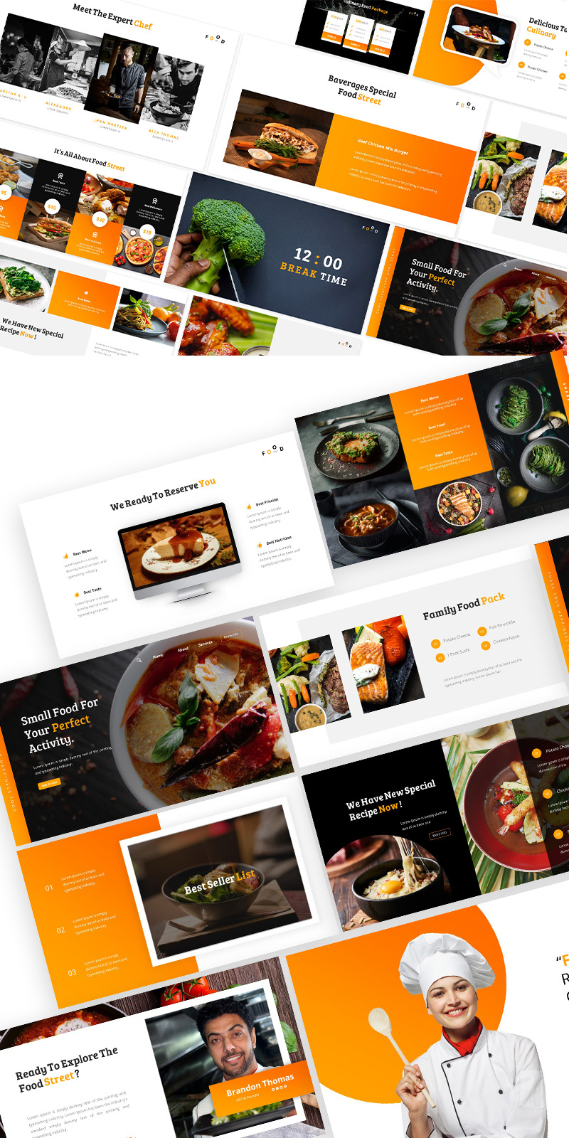 Street Food Powerpoint Template - Features Image 1