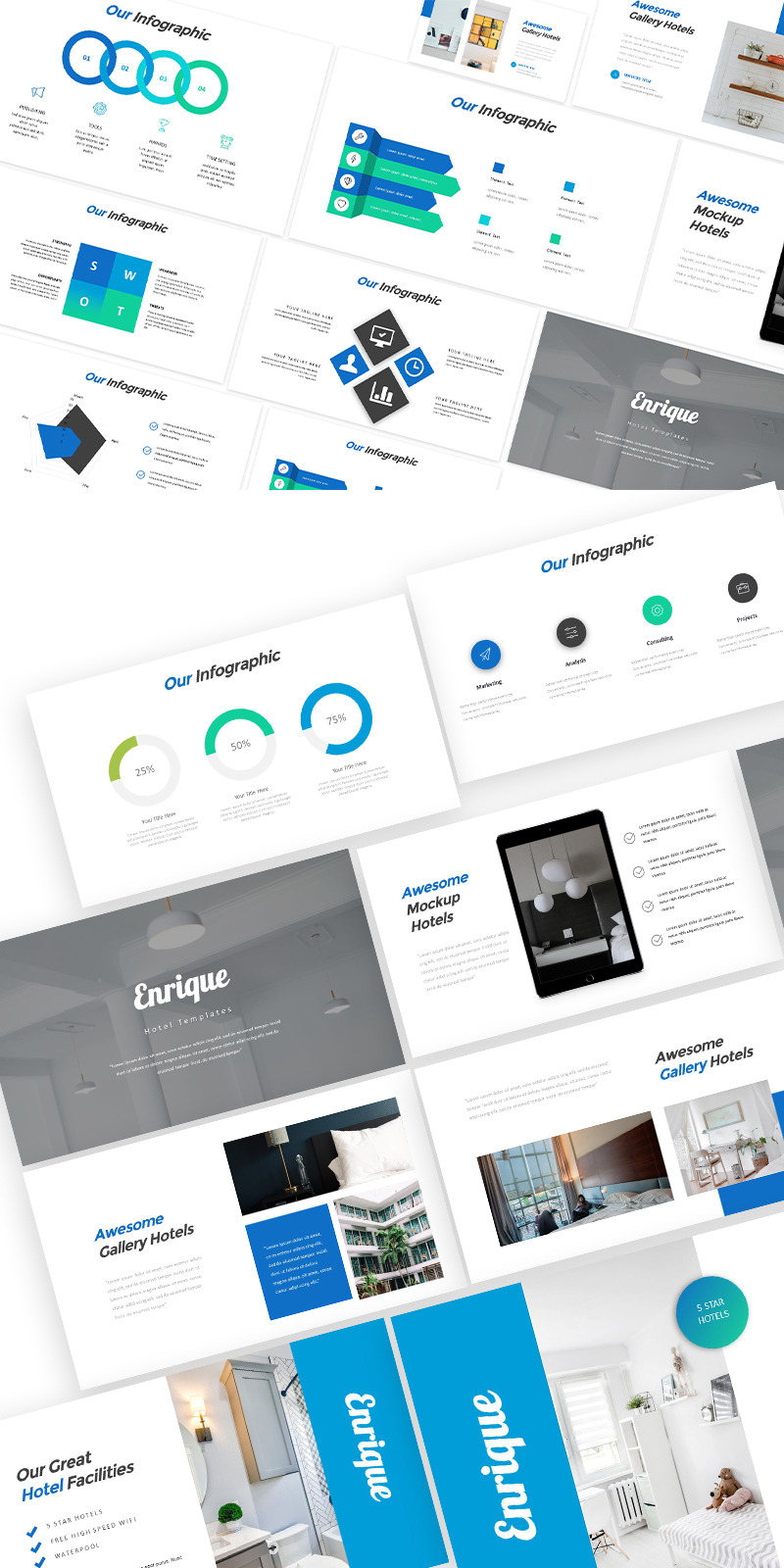 Enrique Business Hotel Google Slides Template - Features Image 1
